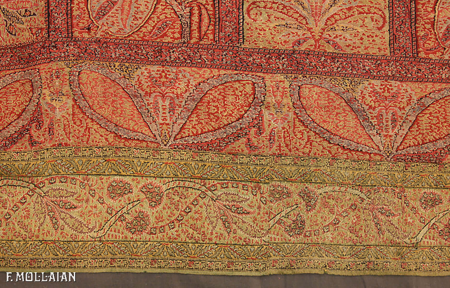 Antique Indian Kashmir Shawl (Textile) (195x180 cm)